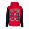 MITCHELL & NESS Felpa Cappuccio Uomo Nba Fashion Fleece Hoodie 1996 No 33 Scottie Pippen Hardwood Classics Chibul Original Team Colors da uomo