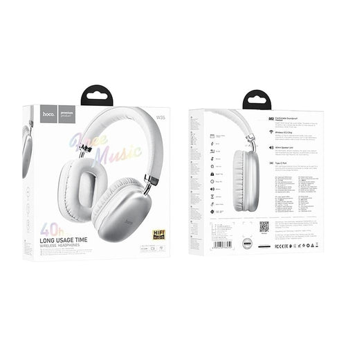 CUFFIE BLUETOOTH HOCO W35 MAX SILVER