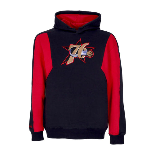 MITCHELL & NESS Felpa Cappuccio Uomo Nba Color Blocked Fleece 2.0 Hardwood Classics Phi76e Original Team Colors da uomo