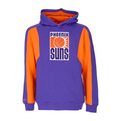 MITCHELL & NESS Felpa Cappuccio Uomo Nba Color Blocked Fleece 2.0 Hardwood Classics Phosun Original Team Colors da uomo