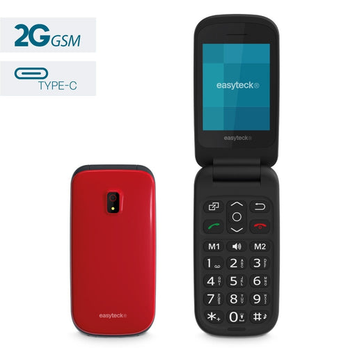 CELLULARE EASYTECK F210 2.4 FOLD RED