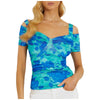 Guess top verde blu Emily W4GP17 KBAC2 Top Guess