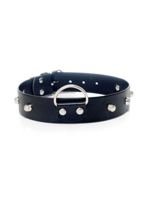 Collare donna con borchie 3 cm Fetish Boss nero bondage fetish BDSM pelle PU