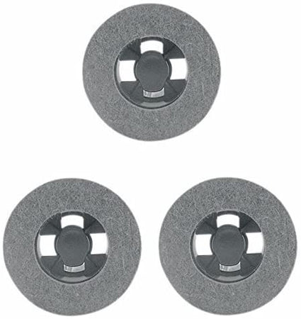 SPAZZOLE CON FELTRO UNIVERSALI PER LUCIDATRICE 3 PZ SENZA MOLLETTE DI FISSAGGIO