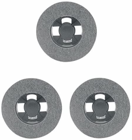 SPAZZOLE CON FELTRO UNIVERSALI PER LUCIDATRICE 3 PZ SENZA MOLLETTE DI FISSAGGIO