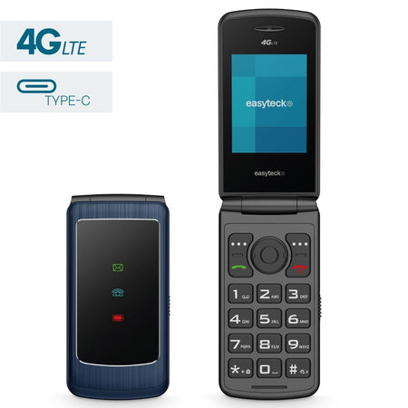CELLULARE EASYTECK F400 2.4 4G FOLD BLUE