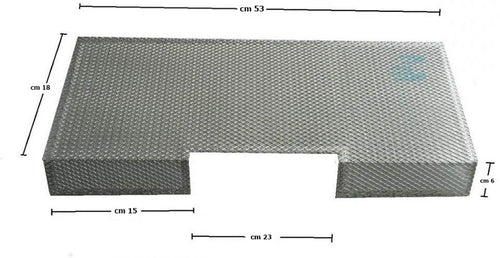 FILTRO CAPPA IN ALLUMINIO MISURE: 527x246 mm CODICE ELICA 1010DB1 1010CB2 F 235