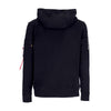 ALPHA INDUSTRIES Felpa Leggera Cappuccio Uomo Nasa Voyager Hoodie Black da uomo