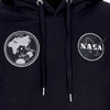 ALPHA INDUSTRIES Felpa Leggera Cappuccio Uomo Nasa Voyager Hoodie Black da uomo