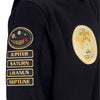ALPHA INDUSTRIES Felpa Leggera Cappuccio Uomo Nasa Voyager Hoodie Black/black da uomo