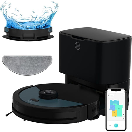 ROBOT ASPIRAPOLVERE LAVAPAVIMENTI HOOVER HG450HP 011 BLACK