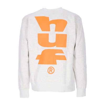 HUF Felpa Girocollo Uomo Megablast Crewneck Athletic Heather da uomo