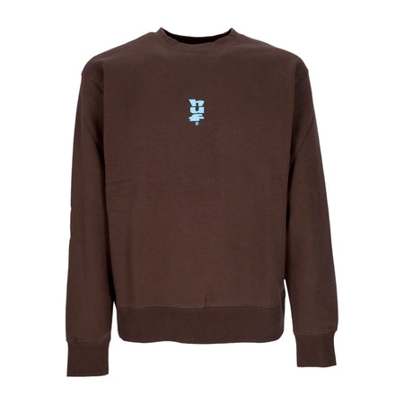 HUF Felpa Girocollo Uomo Megablast Crewneck Chocolate da uomo