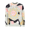 SANTA CRUZ Maglione Donna Breakers Scribble Knit Crew Multi da donna