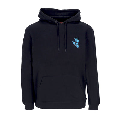 SANTA CRUZ Felpa Cappuccio Uomo Screaming Hand Chest Hood Black da uomo