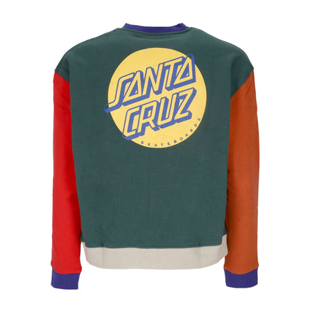 SANTA CRUZ Felpa Girocollo Uomo Shadowless Dot Crew Cedar/multi da uomo
