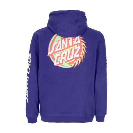 SANTA CRUZ Felpa Cappuccio Uomo Eclipse Dot Hood Navy Blue da uomo