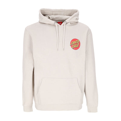 SANTA CRUZ Felpa Cappuccio Uomo Classic Dot Chest Hood Nickel da uomo
