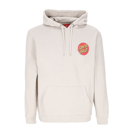 SANTA CRUZ Felpa Cappuccio Uomo Classic Dot Chest Hood Nickel da uomo