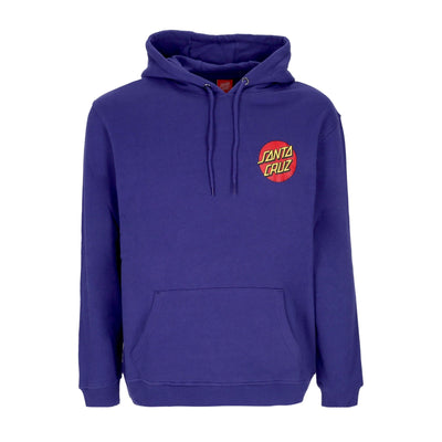 SANTA CRUZ Felpa Cappuccio Uomo Classic Dot Chest Hood Navy Blue da uomo