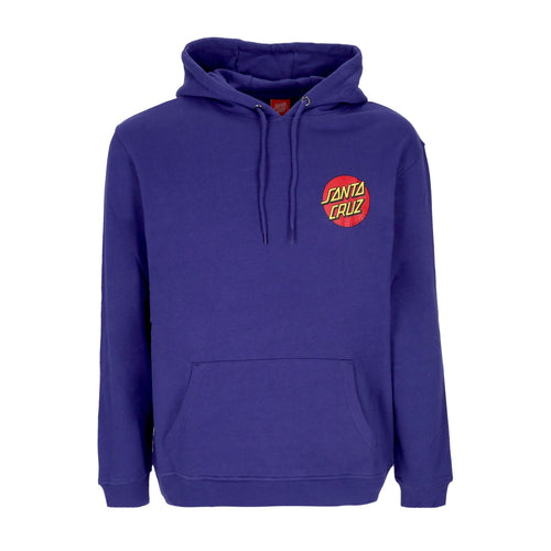 SANTA CRUZ Felpa Cappuccio Uomo Classic Dot Chest Hood Navy Blue da uomo