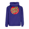 SANTA CRUZ Felpa Cappuccio Uomo Classic Dot Chest Hood Navy Blue da uomo