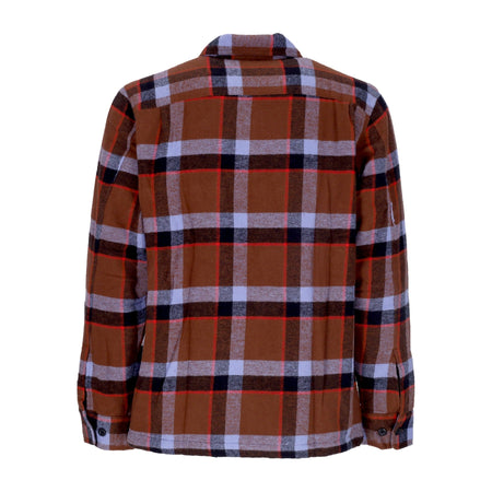 OBEY Camicia Imbottita Uomo Lloyd Shirt Jacket Sepia Multi da uomo