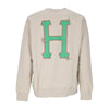HUF Felpa Girocollo Uomo Sideline Crewneck Sand da uomo
