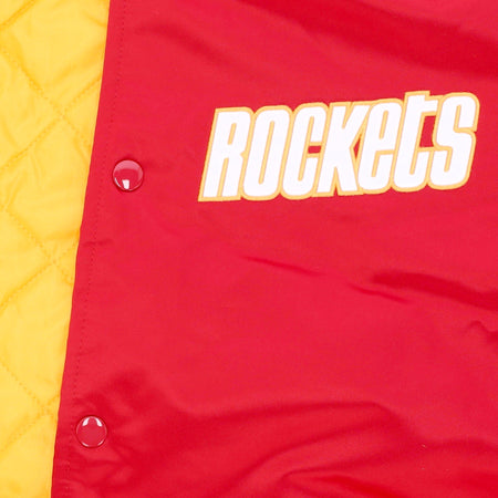 MITCHELL &amp; NESS Giubbotto Bomber Uomo Nba Heavyweight Satin Jacket Houroc Original Team Colors da uomo