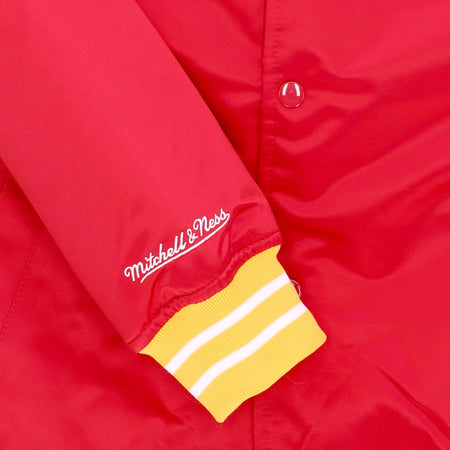 MITCHELL &amp; NESS Giubbotto Bomber Uomo Nba Heavyweight Satin Jacket Houroc Original Team Colors da uomo