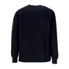 HUF Felpa Girocollo Donna Italicized Crewneck Black da donna