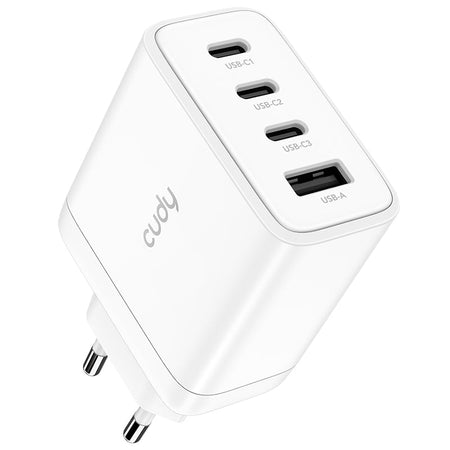 CUDY CH70_EU - CHARGER 4 PT 65W (3PT USB-C + 1PT USB-A)