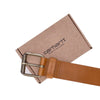 CARHARTT WIP Cintura Uomo Script Belt Leather Honey/gold da uomo