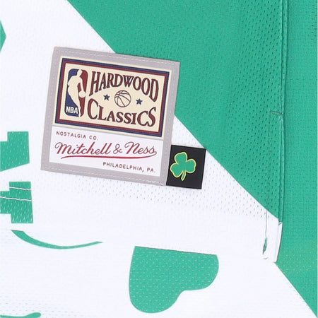 MITCHELL &amp; NESS Canotta Tipo Basket Uomo Nba Big Face Fashion Tank 5.0 Hardwood Classics Boscel Green da uomo