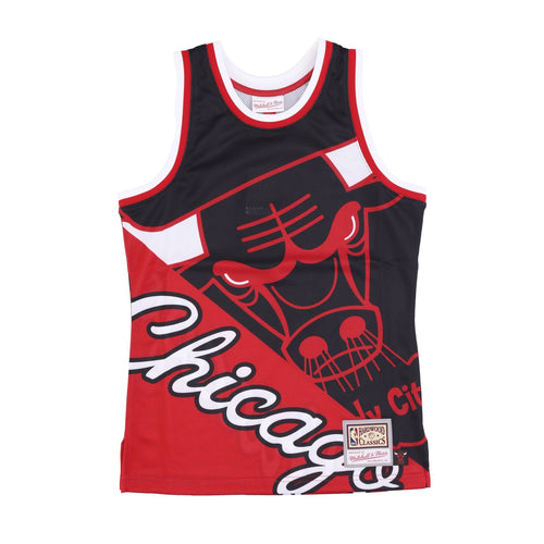 MITCHELL & NESS Canotta Tipo Basket Uomo Nba Big Face Fashion Tank 5.0 Hardwood Classics Chibul Black da uomo