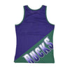MITCHELL & NESS Canotta Tipo Basket Uomo Nba Big Face Fashion Tank 5.0 Hardwood Classics Milbuc Purple da uomo