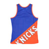 MITCHELL & NESS Canotta Tipo Basket Uomo Nba Big Face Fashion Tank 5.0 Hardwood Classics Neykni Blue da uomo