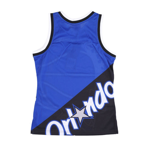 MITCHELL & NESS Canotta Tipo Basket Uomo Nba Big Face Fashion Tank 5.0 Hardwood Classics Orlmag Blue da uomo