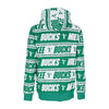 MITCHELL & NESS Felpa Cappuccio Uomo Nba Teamwrap Hoodie Hardwood Classics Milbuc Green da uomo