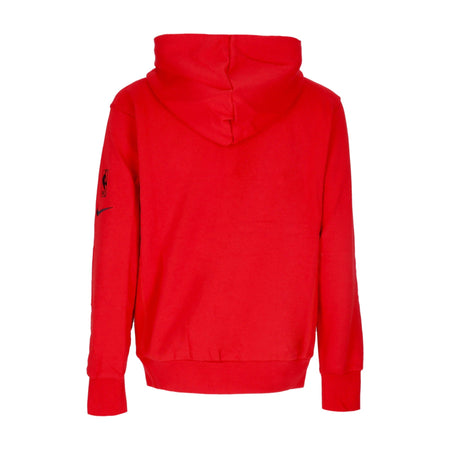 NIKE NBA Felpa Cappuccio Uomo Nba Courtside Fleece Hoodie Chibul University Red da uomo