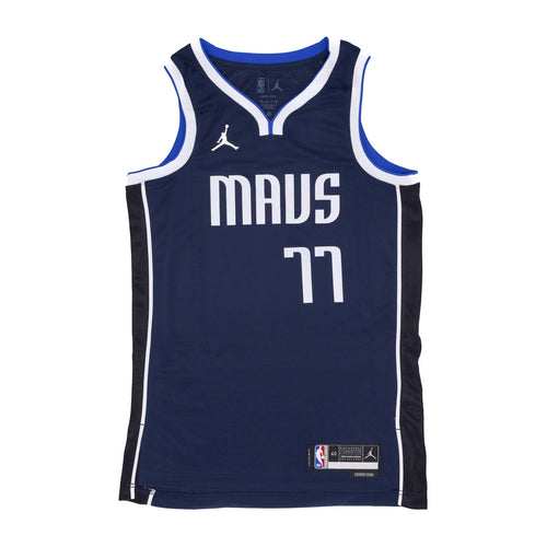 JORDAN NBA Canotta Basket Uomo Nba Statement Edition 22 Dri-fit Swingman Jersey No 77 Luka Doncic Dalmav College Navy da uomo