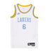 NIKE NBA Canotta Basket Uomo Nba 22 Dri-fit Swingman Jersey Hardwood Classics No 6 Lebron James Loslak White da uomo