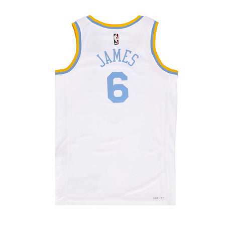 NIKE NBA Canotta Basket Uomo Nba 22 Dri-fit Swingman Jersey Hardwood Classics No 6 Lebron James Loslak White da uomo