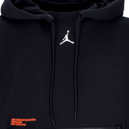 JORDAN NBA Felpa Cappuccio Uomo Nba Courtside Statement Fleece Hoodie Phosun Black da uomo