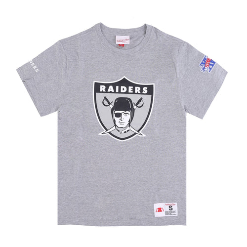 MITCHELL & NESS Maglietta Uomo Nfl Team Origins Top Oakrai Grey Heather da uomo