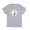 MITCHELL & NESS Maglietta Uomo Nfl Team Origins Top Pitste Grey Heather da uomo