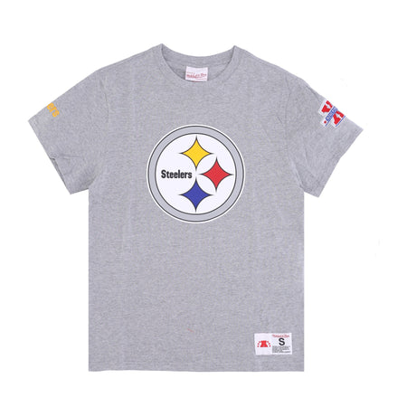 MITCHELL &amp; NESS Maglietta Uomo Nfl Team Origins Top Pitste Grey Heather da uomo