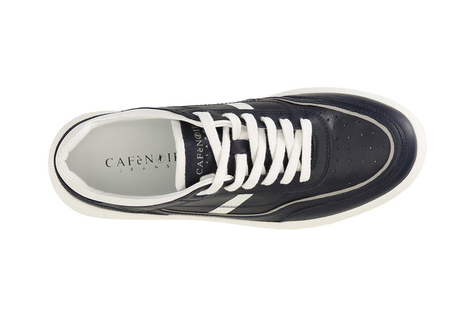 SNEAKERS UOMO IN PELLE SUOLA A CASSETTA