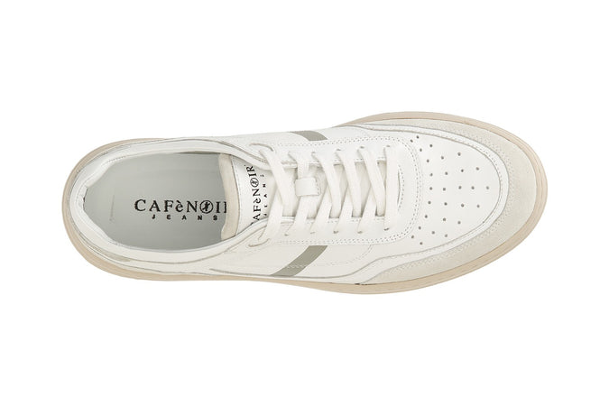 SNEAKERS UOMO IN PELLE E PELLE SCAMOSCIATA SUOLA A CASSETTA