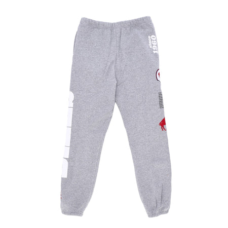 MITCHELL &amp; NESS Pantalone Tuta Felpato Uomo Nfl Team Origins Fleece Pant Bufbil Grey Heather da uomo